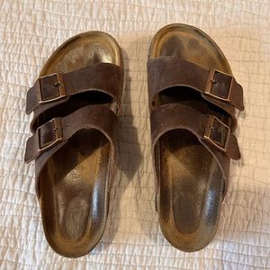 Birkenstock Arizona Oiled Leather Habana 42, 9/9.5 mens, 11/11.5 women’s